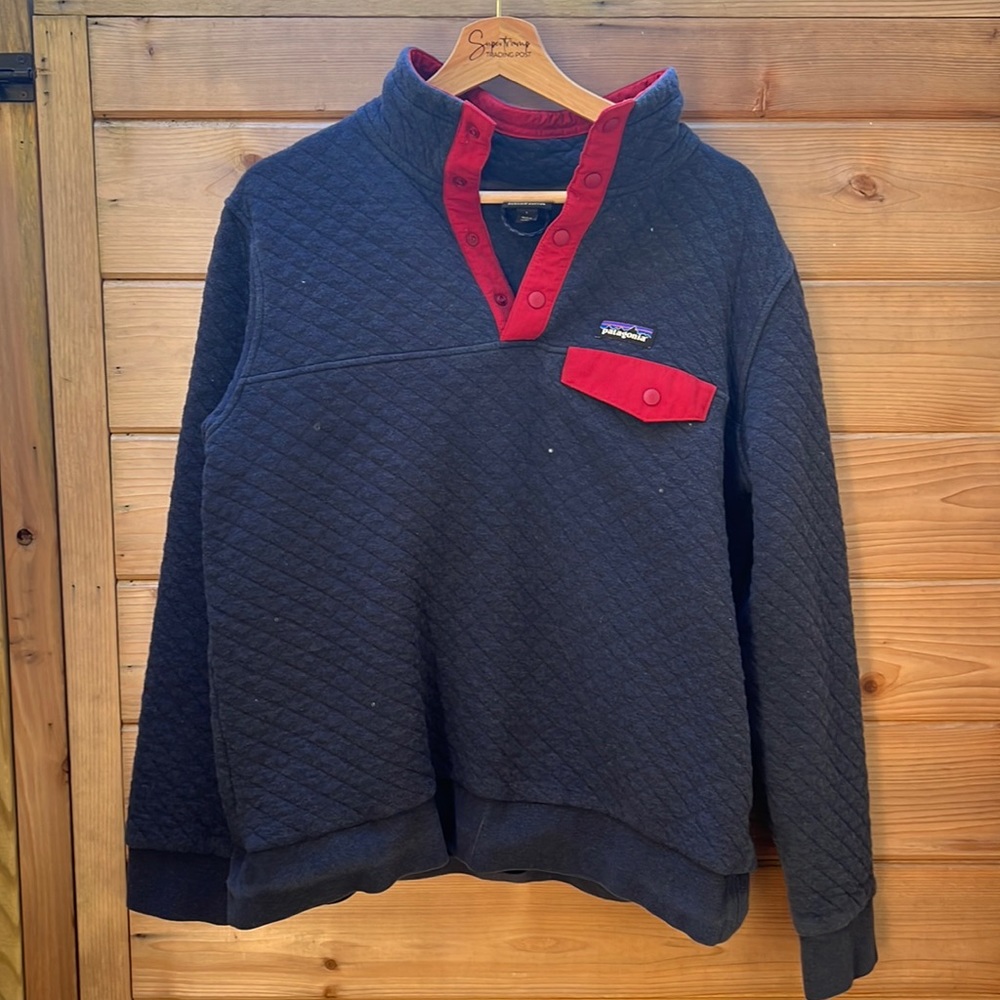 Patagonia organic cotton quilted pullover